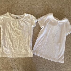 Carter’s white shirts 2t